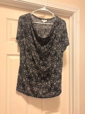 Jacklyn Smith cowl neck blouse
